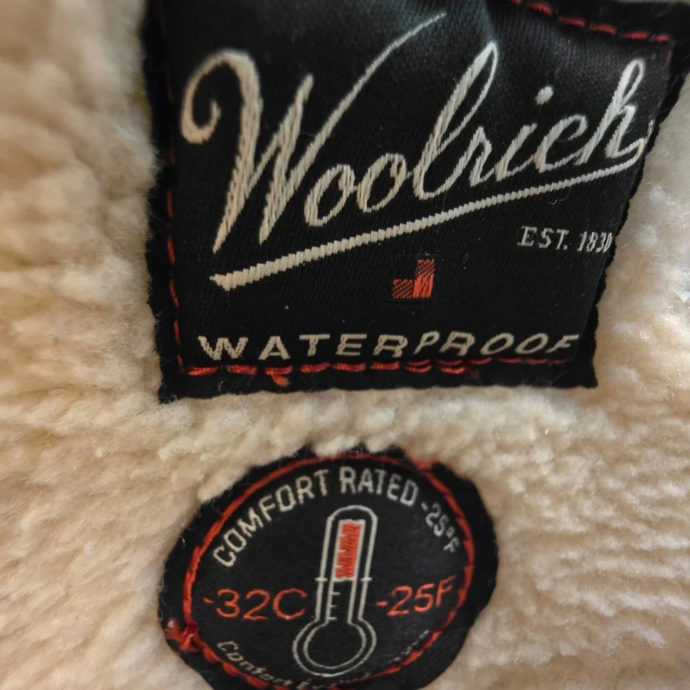 Woolrich Mens 8 Waterproof Duck Boots Tan Suede Shearling Lined Winter Gorpcore